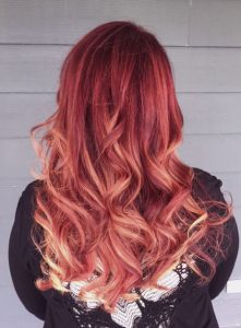 Bright Red Hair Color York Salon